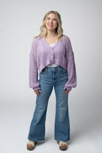 Load image into Gallery viewer, Callie Cropped Cardigan - Lavender
