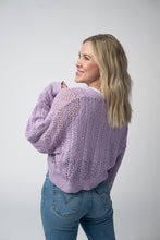 Load image into Gallery viewer, Callie Cropped Cardigan - Lavender
