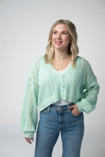 Load image into Gallery viewer, Callie Cropped Cardigan - Mint
