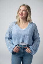 Load image into Gallery viewer, Callie Cropped Cardigan - Sky Blue