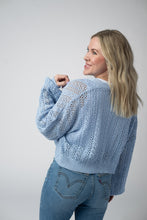 Load image into Gallery viewer, Callie Cropped Cardigan - Sky Blue