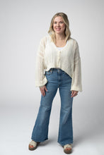 Load image into Gallery viewer, Callie Cropped Cardigan - Ivory