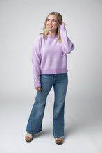 Load image into Gallery viewer, Josie Cozy Crew Sweater - Lavender