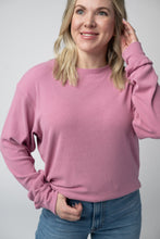 Load image into Gallery viewer, Corrine Ribbed Pullover Top - Rose