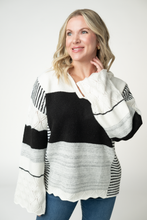Load image into Gallery viewer, Monochrome Colorblock Hoodie