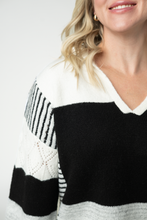 Load image into Gallery viewer, Monochrome Colorblock Hoodie