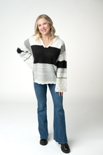 Load image into Gallery viewer, Monochrome Colorblock Hoodie