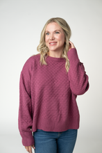 Load image into Gallery viewer, Gianna Pullover Sweater - Raspberry