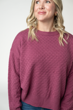 Load image into Gallery viewer, Gianna Pullover Sweater - Raspberry