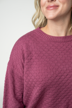 Load image into Gallery viewer, Gianna Pullover Sweater - Raspberry