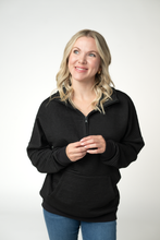 Load image into Gallery viewer, Tatum Quarter Zip - Black