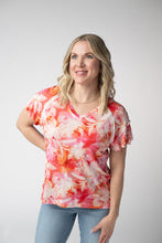 Load image into Gallery viewer, Raelynn V-Neck Top - Sunset Tropical Floral