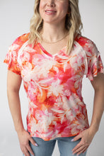 Load image into Gallery viewer, Raelynn V-Neck Top - Sunset Tropical Floral