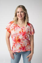 Load image into Gallery viewer, Raelynn V-Neck Top - Sunset Tropical Floral