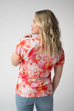 Load image into Gallery viewer, Raelynn V-Neck Top - Sunset Tropical Floral