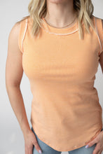 Load image into Gallery viewer, Morgan Micro Striped Tank - Orange