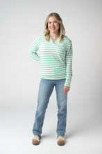Load image into Gallery viewer, Amelia Striped Hoodie - Green