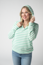 Load image into Gallery viewer, Amelia Striped Hoodie - Green