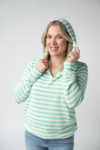 Load image into Gallery viewer, Amelia Striped Hoodie - Green