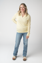 Load image into Gallery viewer, Amelia Striped Hoodie - Lemon