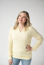 Load image into Gallery viewer, Amelia Striped Hoodie - Lemon
