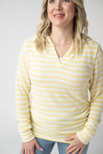 Load image into Gallery viewer, Amelia Striped Hoodie - Lemon