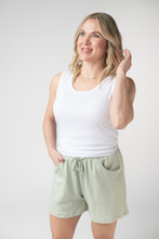 Load image into Gallery viewer, Candice Crinkle Shorts - Light Green