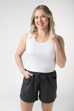 Load image into Gallery viewer, Candice Crinkle Shorts - Charcoal