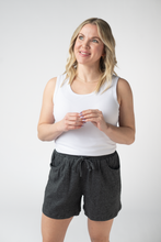 Load image into Gallery viewer, Candice Crinkle Shorts - Charcoal