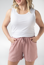 Load image into Gallery viewer, Candice Crinkle Shorts - Dusty Rose
