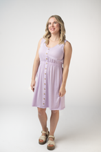 Load image into Gallery viewer, Beverly Button Dress - Lavender