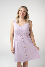 Load image into Gallery viewer, Beverly Button Dress - Lavender