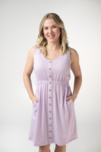 Load image into Gallery viewer, Beverly Button Dress - Lavender
