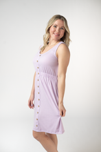 Load image into Gallery viewer, Beverly Button Dress - Lavender