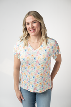 Load image into Gallery viewer, Raelynn V-Neck Top - Petal Gardens