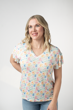 Load image into Gallery viewer, Raelynn V-Neck Top - Petal Gardens