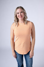 Load image into Gallery viewer, Morgan Micro Striped Tank - Orange