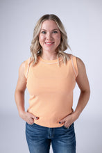 Load image into Gallery viewer, Morgan Micro Striped Tank - Orange