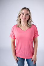 Load image into Gallery viewer, Chloe Cozy Tee - Sun Kissed Coral