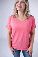 Load image into Gallery viewer, Chloe Cozy Tee - Sun Kissed Coral