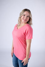Load image into Gallery viewer, Chloe Cozy Tee - Sun Kissed Coral