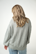 Load image into Gallery viewer, Cable Cardigan - Grey