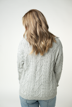 Load image into Gallery viewer, Confetti Dot Cable Cardigan Jacket - Grey