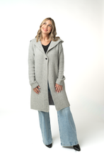 Load image into Gallery viewer, Lillian Long Hooded Cardigan - Grey