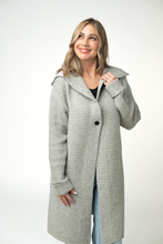 Load image into Gallery viewer, Lillian Long Hooded Cardigan - Grey