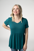 Load image into Gallery viewer, IN STOCK Sarah Ruffle Short Sleeve - Teal
