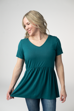 Load image into Gallery viewer, IN STOCK Sarah Ruffle Short Sleeve - Teal