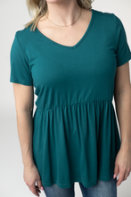 Load image into Gallery viewer, IN STOCK Sarah Ruffle Short Sleeve - Teal