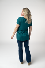Load image into Gallery viewer, IN STOCK Sarah Ruffle Short Sleeve - Teal