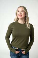 Load image into Gallery viewer, Blair Long Sleeve Top - Dark Olive